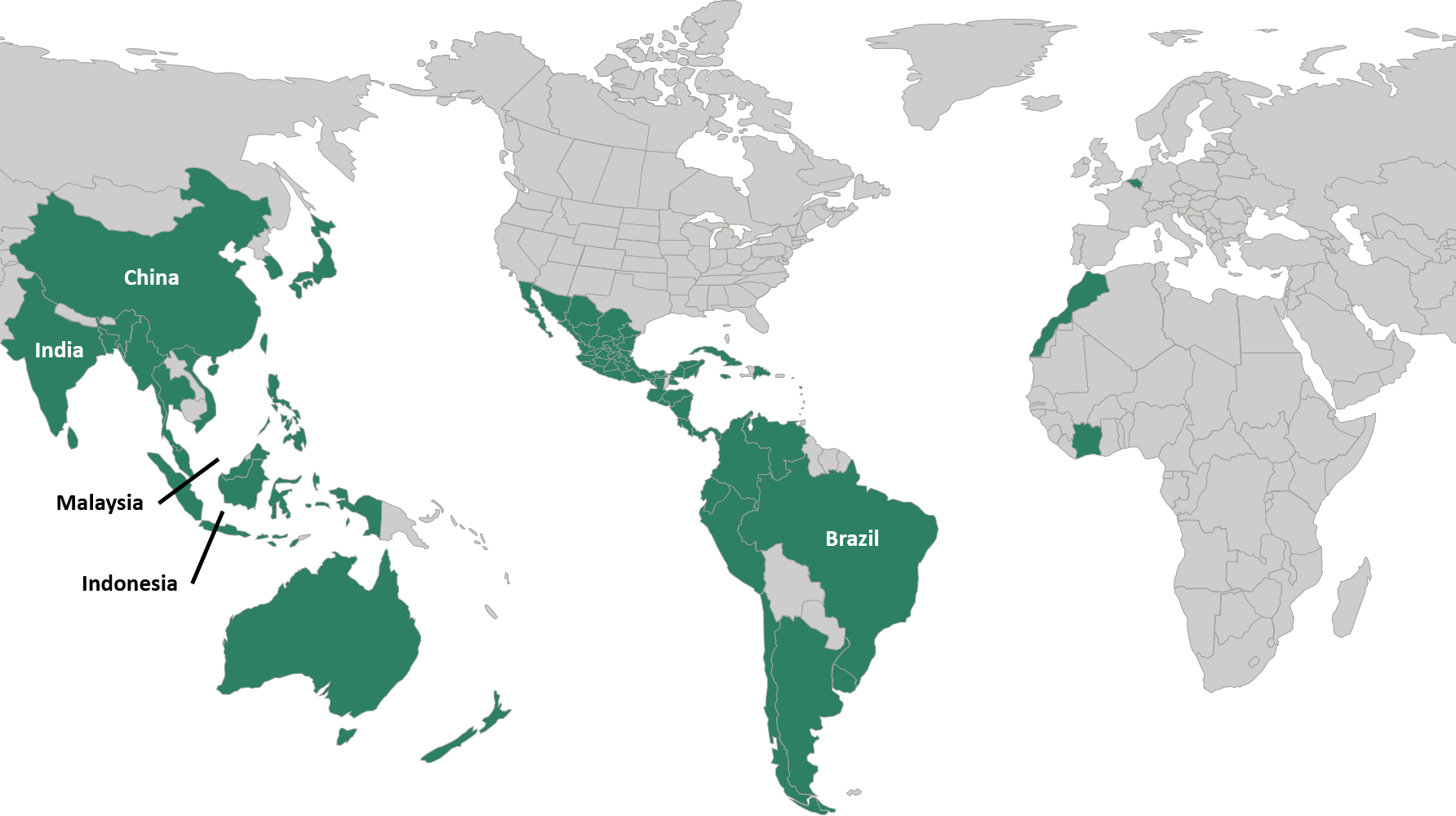 Canpotex Countries Map